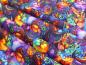 Preview: Patchworkstoff mit Katzen in lebhaften Neonfarben